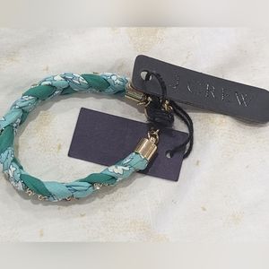 J. crew great baby gift new teal fabric child bracelet.